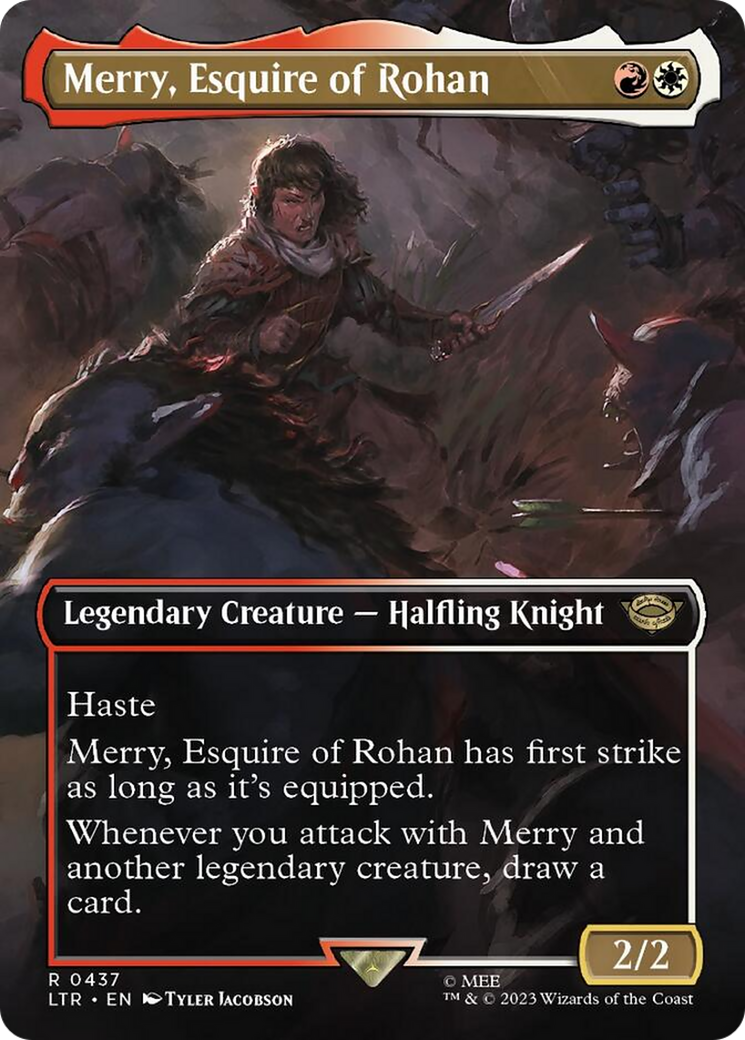 Merry, Esquire of Rohan (Borderless Alternate Art) [The Lord of the Rings: Tales of Middle-Earth] | Dragon's Lair Comics and Fantasy Houston TX