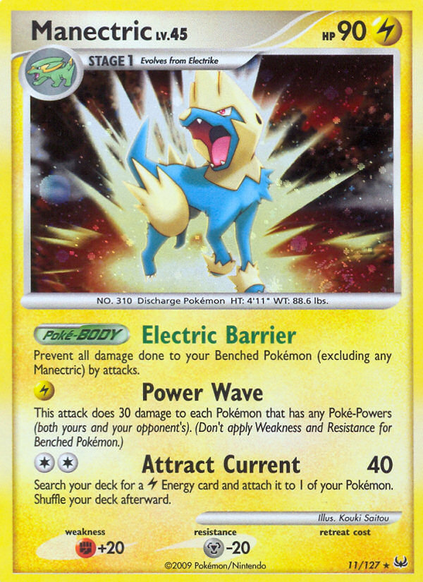 Manectric (11/127) [Platinum: Base Set] | Dragon's Lair Comics and Fantasy Houston TX