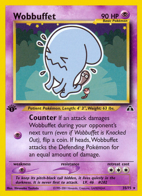 Wobbuffet (35/75) [Neo Discovery 1st Edition] | Dragon's Lair Comics and Fantasy Houston TX