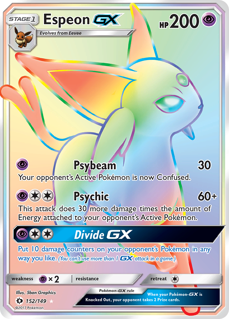 Espeon GX (152/149) [Sun & Moon: Base Set] | Dragon's Lair Comics and Fantasy Houston TX