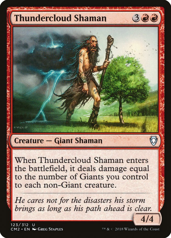 Thundercloud Shaman [Commander Anthology Volume II] | Dragon's Lair Comics and Fantasy Houston TX