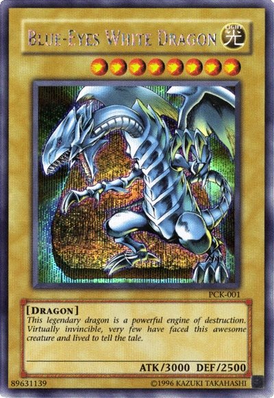 Blue-Eyes White Dragon (Power of Chaos: Kaiba the Revenge) [PCK-001] Secret Rare | Dragon's Lair Comics and Fantasy Houston TX