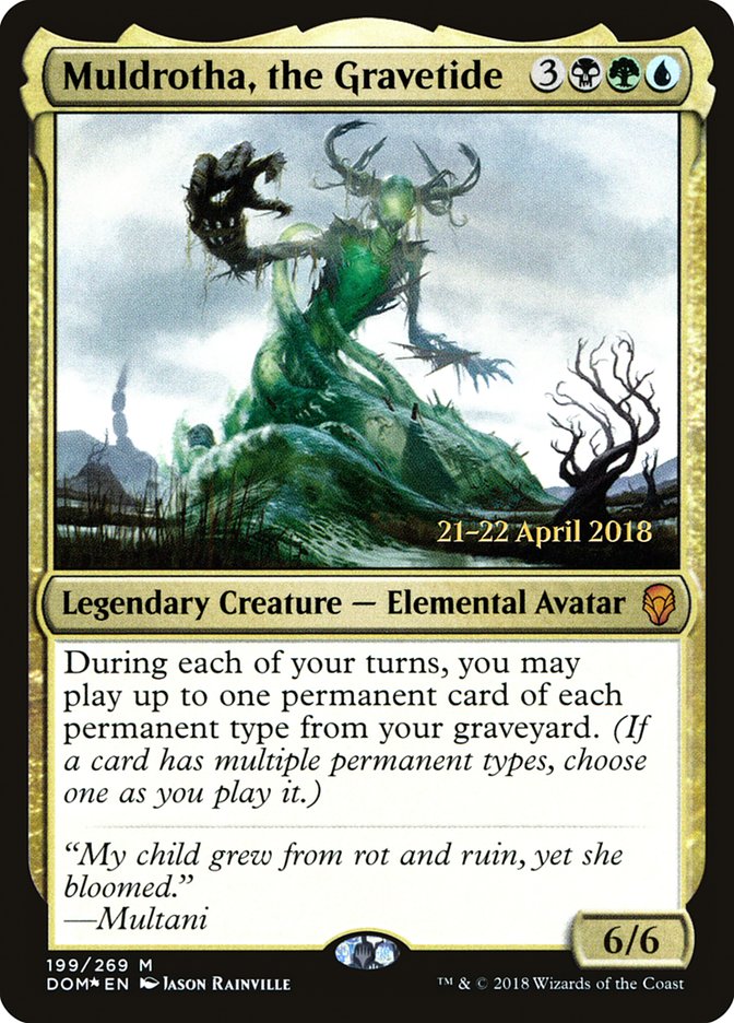 Muldrotha, the Gravetide [Dominaria Prerelease Promos] | Dragon's Lair Comics and Fantasy Houston TX