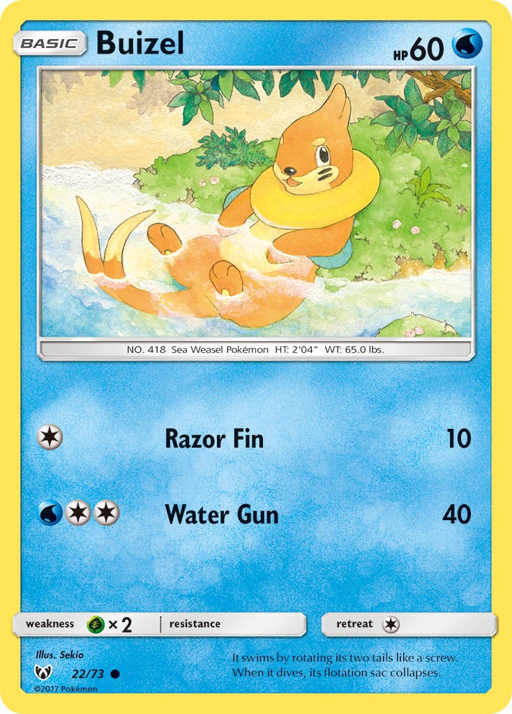 Buizel (22/73) [Sun & Moon: Shining Legends] | Dragon's Lair Comics and Fantasy Houston TX