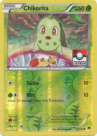 Chikorita (1/122) (League Promo) [XY: BREAKpoint] | Dragon's Lair Comics and Fantasy Houston TX