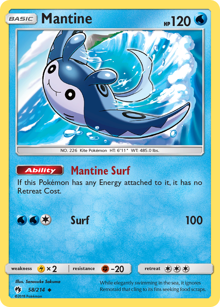 Mantine (58/214) [Sun & Moon: Lost Thunder] | Dragon's Lair Comics and Fantasy Houston TX