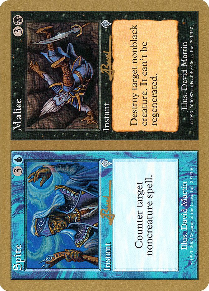 Spite // Malice (Antoine Ruel) [World Championship Decks 2001] | Dragon's Lair Comics and Fantasy Houston TX
