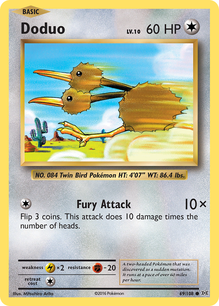 Doduo (69/108) [XY: Evolutions] | Dragon's Lair Comics and Fantasy Houston TX