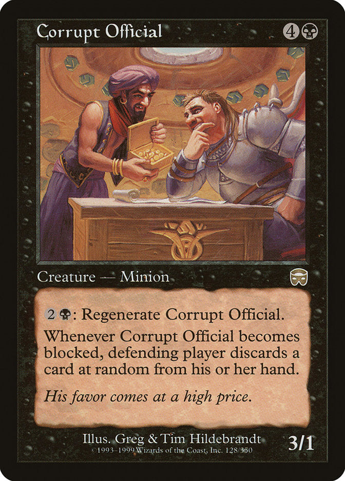 Corrupt Official [Mercadian Masques] | Dragon's Lair Comics and Fantasy Houston TX