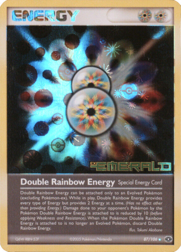 Double Rainbow Energy (87/106) (Stamped) [EX: Emerald] | Dragon's Lair Comics and Fantasy Houston TX