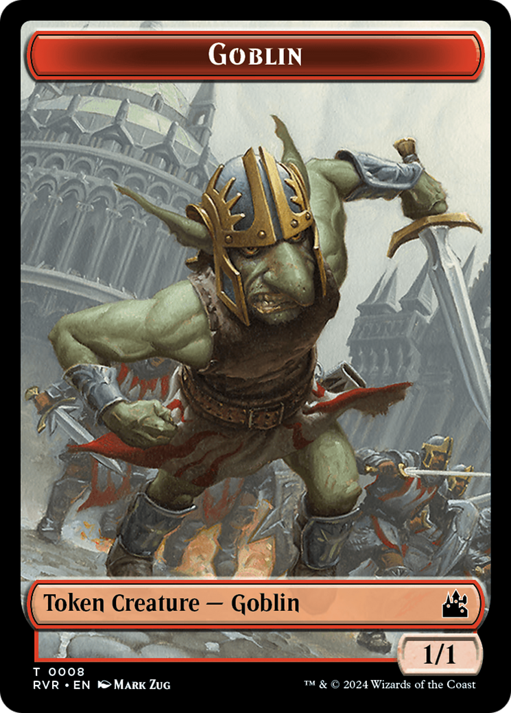 Goblin (0008) // Sphinx Double-Sided Token [Ravnica Remastered Tokens] | Dragon's Lair Comics and Fantasy Houston TX