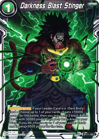 Darkness Blast Stinger (BT11-150) [Vermilion Bloodline 2nd Edition] | Dragon's Lair Comics and Fantasy Houston TX