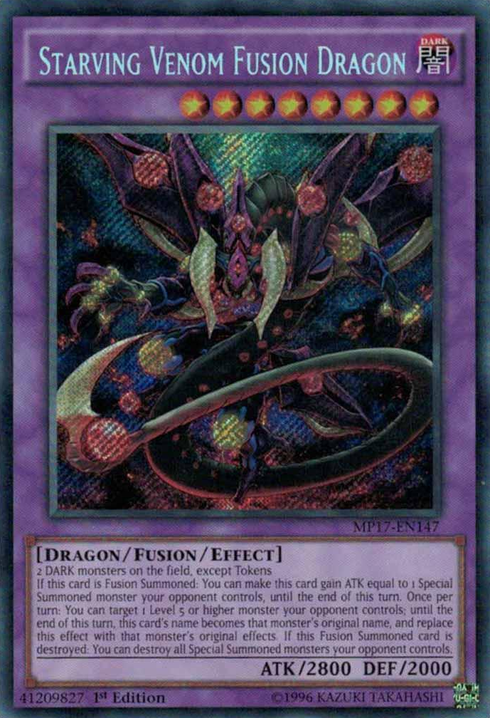 Starving Venom Fusion Dragon [MP17-EN147] Secret Rare | Dragon's Lair Comics and Fantasy Houston TX