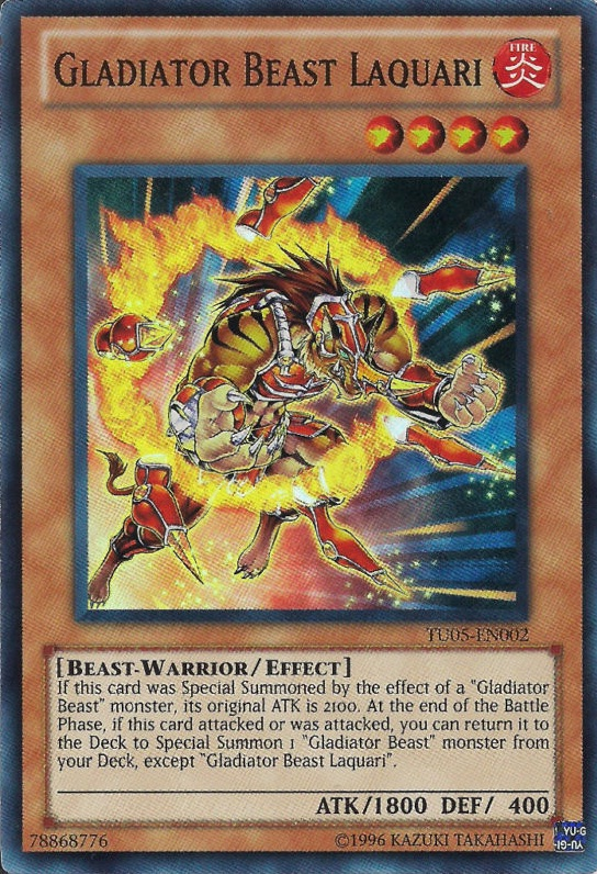 Gladiator Beast Laquari [TU05-EN002] Super Rare | Dragon's Lair Comics and Fantasy Houston TX