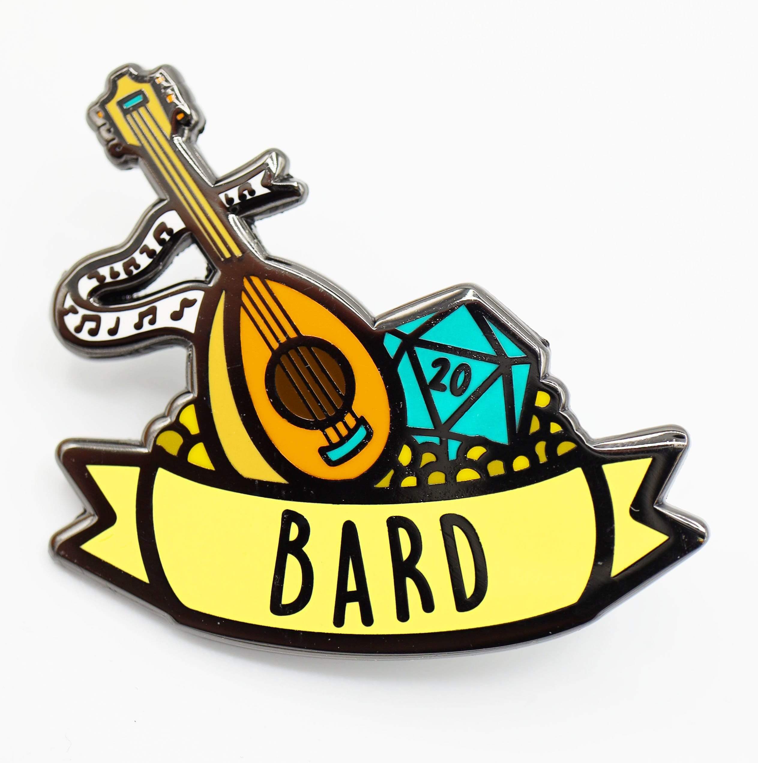 Foam Brain Pin: Class Banner Bard | Dragon's Lair Comics and Fantasy Houston TX