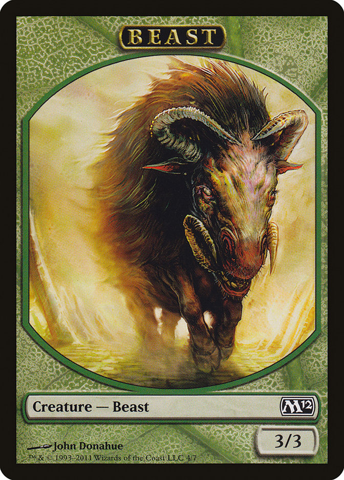 Beast Token [Magic 2012 Tokens] | Dragon's Lair Comics and Fantasy Houston TX