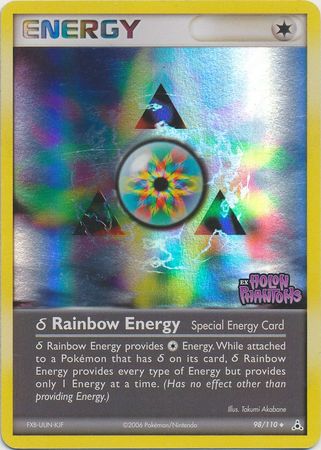 Rainbow Energy (98/110) (Delta Species) (Stamped) [EX: Holon Phantoms] | Dragon's Lair Comics and Fantasy Houston TX