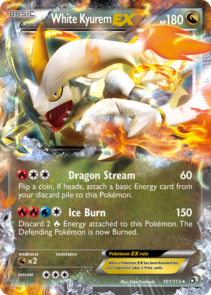 White Kyurem EX (101/113) [Black & White: Legendary Treasures] | Dragon's Lair Comics and Fantasy Houston TX