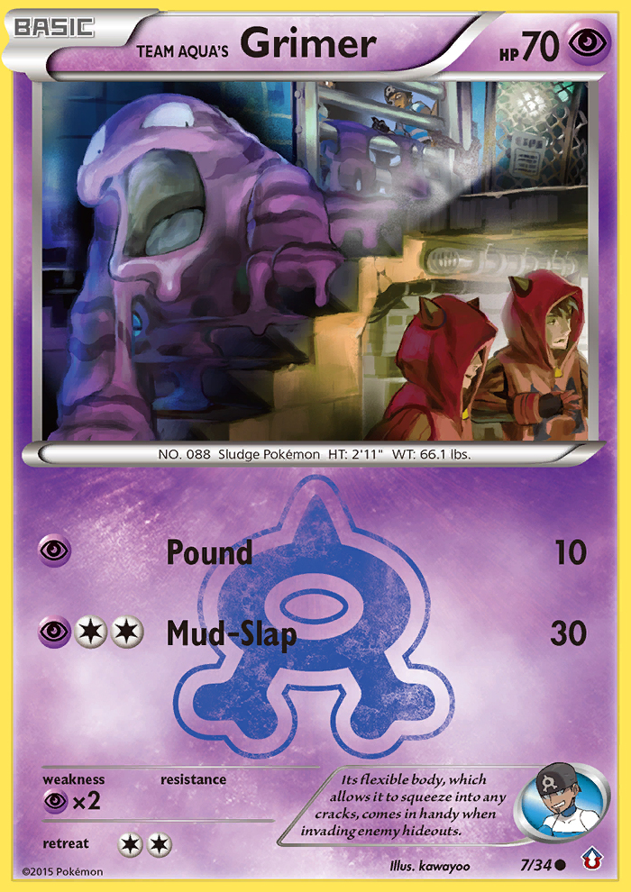 Team Aqua's Grimer (7/34) [XY: Double Crisis] | Dragon's Lair Comics and Fantasy Houston TX