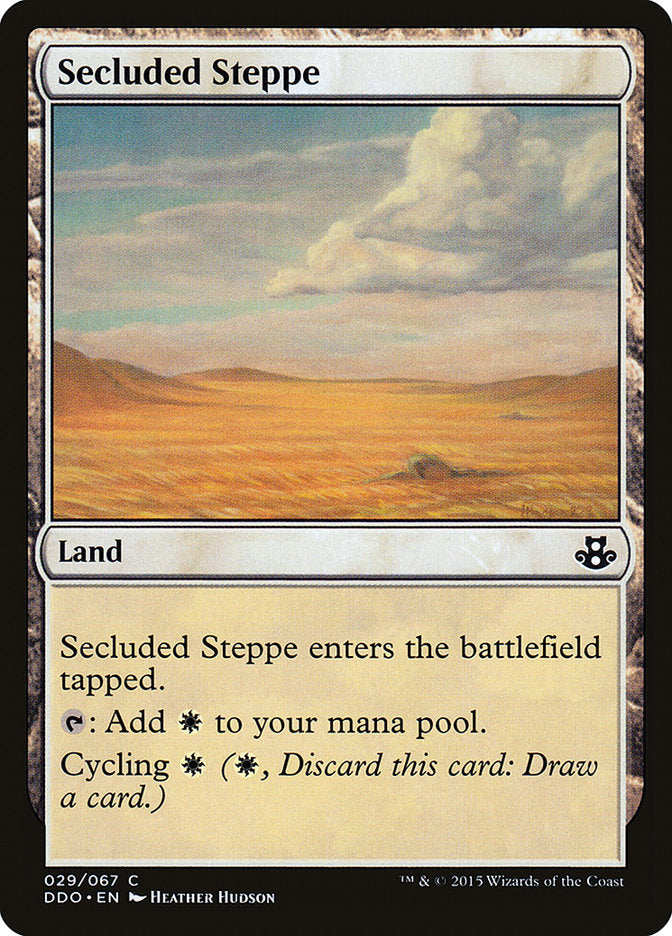 Secluded Steppe [Duel Decks: Elspeth vs. Kiora] | Dragon's Lair Comics and Fantasy Houston TX