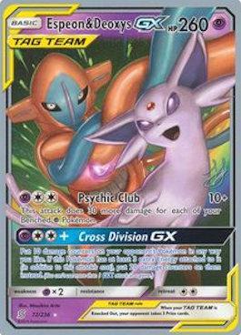 Espeon & Deoxys GX (72/236) (Perfection - Henry Brand) [World Championships 2019] | Dragon's Lair Comics and Fantasy Houston TX