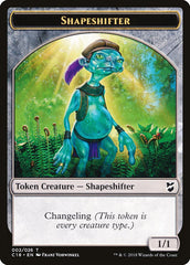 Zombie // Shapeshifter Double-Sided Token [Commander 2018 Tokens] | Dragon's Lair Comics and Fantasy Houston TX