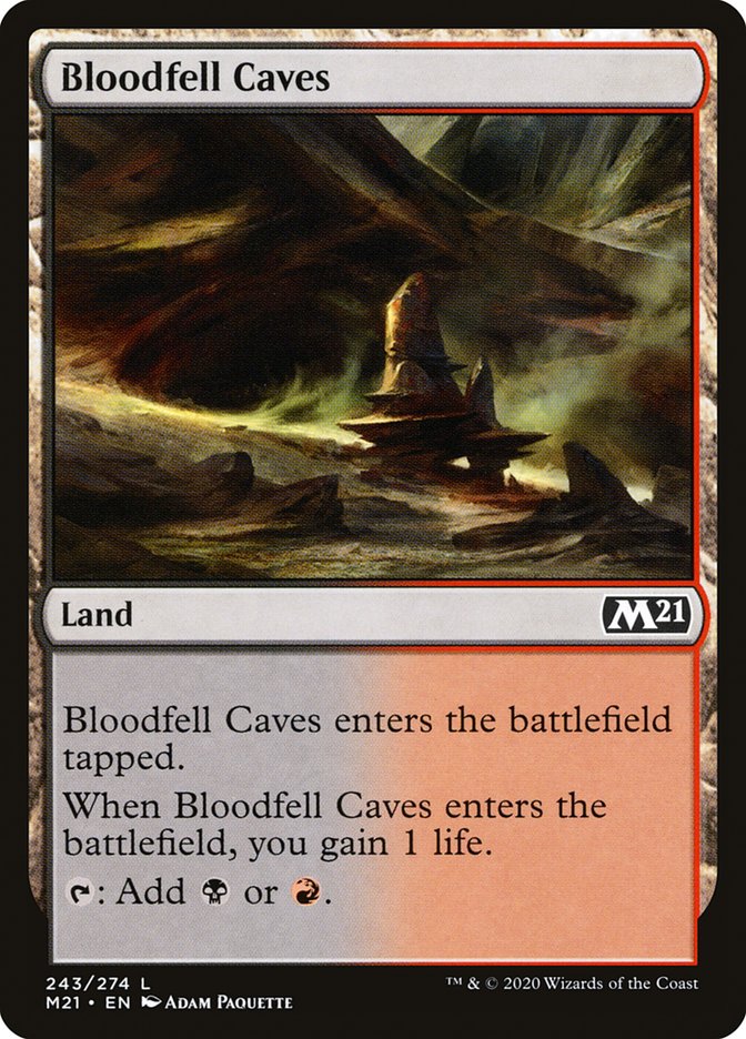 Bloodfell Caves [Core Set 2021] | Dragon's Lair Comics and Fantasy Houston TX