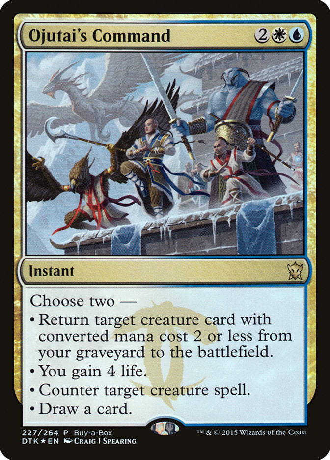 Ojutai's Command (Buy-A-Box) [Dragons of Tarkir Promos] | Dragon's Lair Comics and Fantasy Houston TX