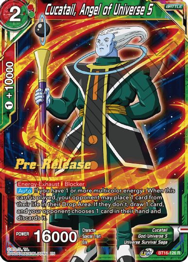 Cucatail, Angel of Universe 5 (BT16-126) [Realm of the Gods Prerelease Promos] | Dragon's Lair Comics and Fantasy Houston TX