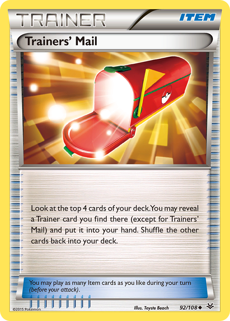 Trainers' Mail (92/108) [XY: Roaring Skies] | Dragon's Lair Comics and Fantasy Houston TX