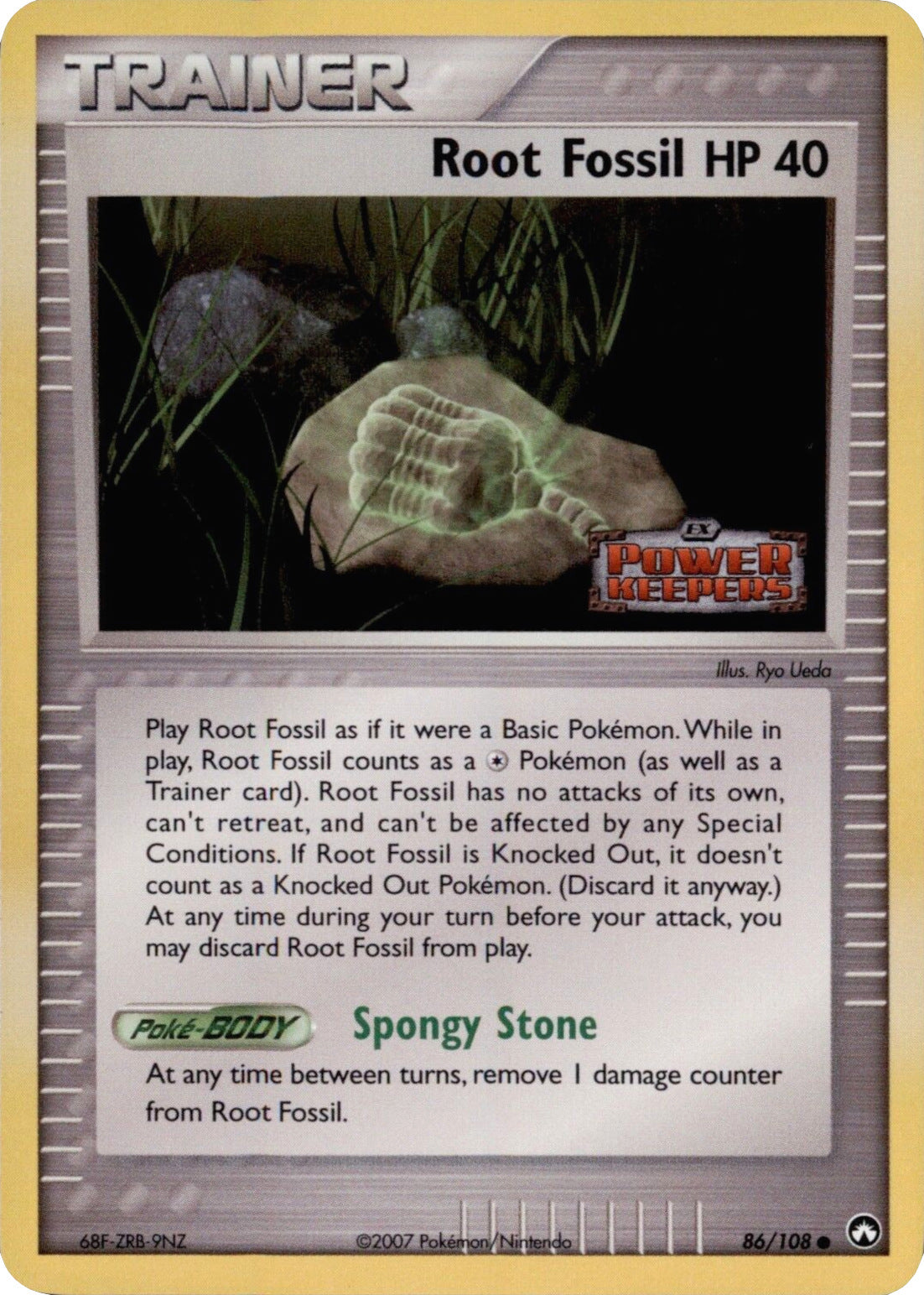 Root Fossil (86/108) (Stamped) [EX: Power Keepers] | Dragon's Lair Comics and Fantasy Houston TX