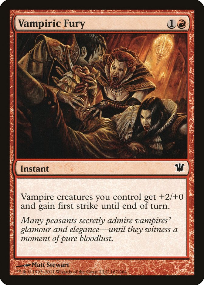 Vampiric Fury [Innistrad] | Dragon's Lair Comics and Fantasy Houston TX