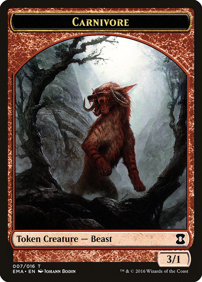 Carnivore Token [Eternal Masters Tokens] | Dragon's Lair Comics and Fantasy Houston TX