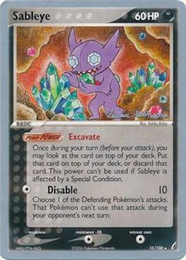 Sableye (10/100) (Intimidation - Tristan Robinson) [World Championships 2008] | Dragon's Lair Comics and Fantasy Houston TX