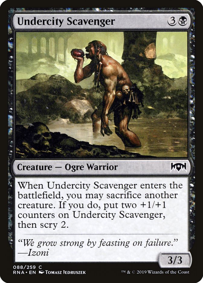 Undercity Scavenger [Ravnica Allegiance] | Dragon's Lair Comics and Fantasy Houston TX