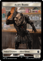 Alien Rhino // Alien Warrior Double-Sided Token [Doctor Who Tokens] | Dragon's Lair Comics and Fantasy Houston TX