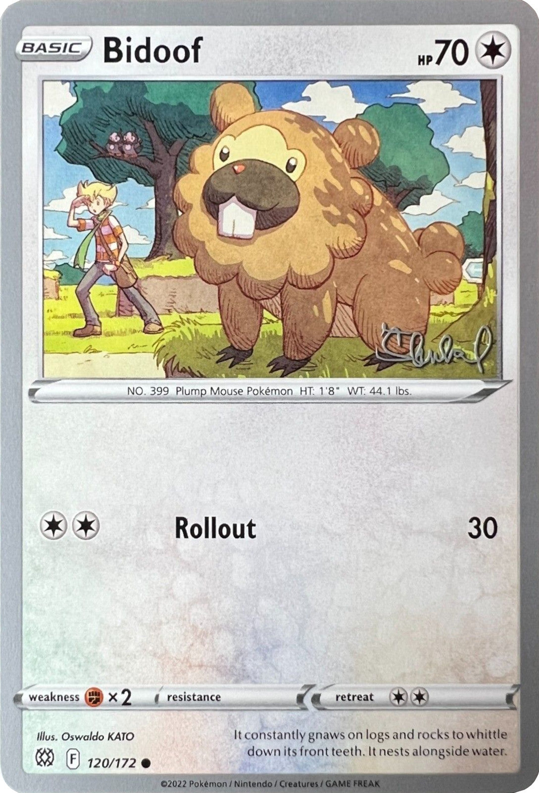 Bidoof (120/172) (ADP - Ondrej Skubal) [World Championships 2022] | Dragon's Lair Comics and Fantasy Houston TX