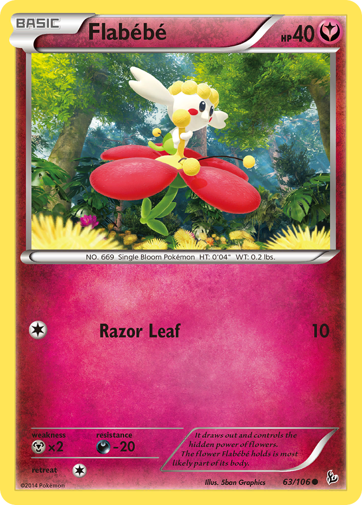 Flabebe (63/106) [XY: Flashfire] | Dragon's Lair Comics and Fantasy Houston TX