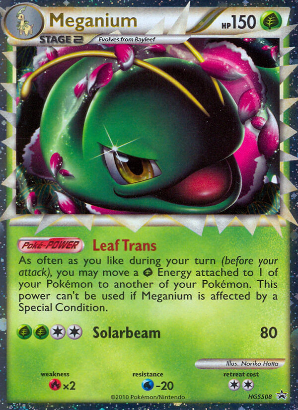 Meganium (HGSS08) [HeartGold & SoulSilver: Black Star Promos] | Dragon's Lair Comics and Fantasy Houston TX