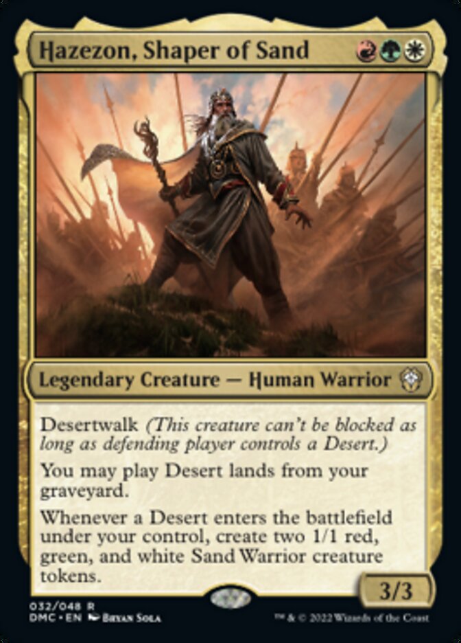 Hazezon, Shaper of Sand [Dominaria United Commander] | Dragon's Lair Comics and Fantasy Houston TX