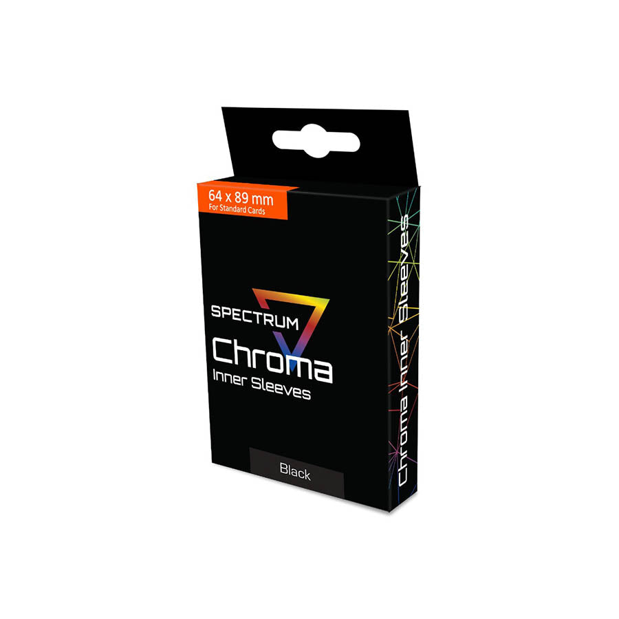 SPECTRUM: CHROMA INNER SLEEVES: BLACK 100CT | Dragon's Lair Comics and Fantasy Houston TX