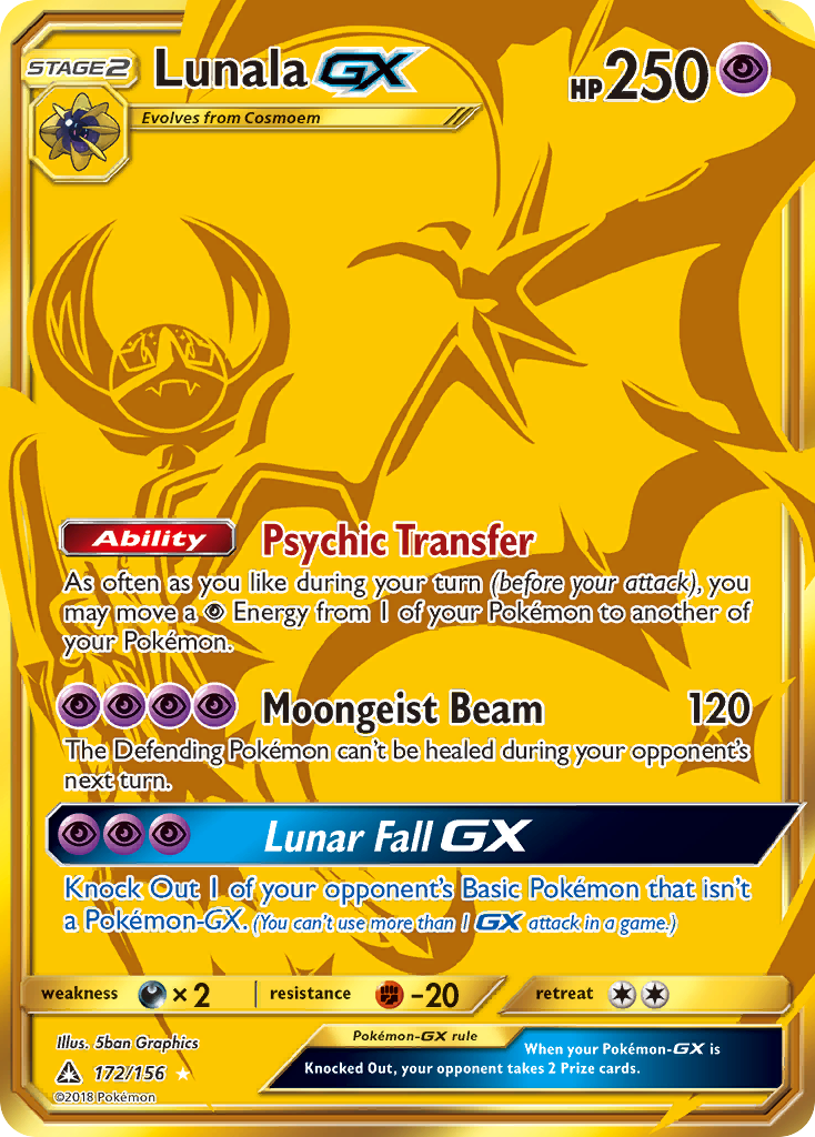 Lunala GX (172/156) [Sun & Moon: Ultra Prism] | Dragon's Lair Comics and Fantasy Houston TX