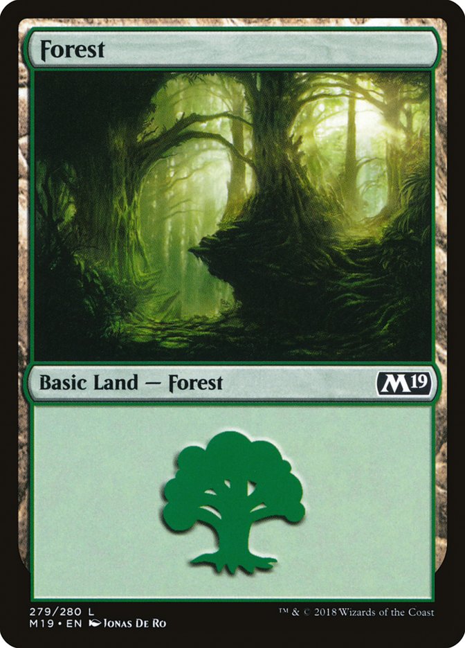 Forest (279) [Core Set 2019] | Dragon's Lair Comics and Fantasy Houston TX