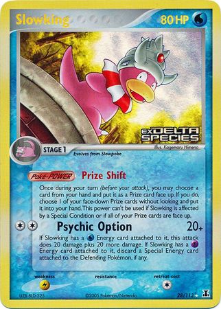 Slowking (28/113) (Stamped) [EX: Delta Species] | Dragon's Lair Comics and Fantasy Houston TX