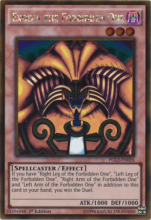 Exodia the Forbidden One [PGL2-EN026] Gold Rare | Dragon's Lair Comics and Fantasy Houston TX