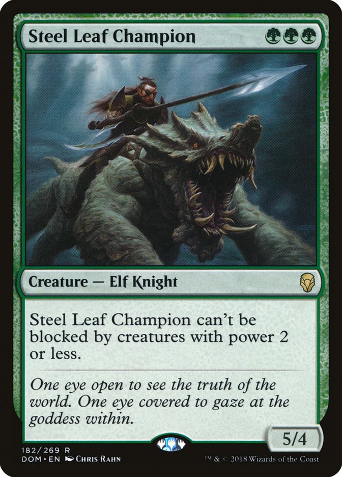 Steel Leaf Champion [Dominaria] | Dragon's Lair Comics and Fantasy Houston TX