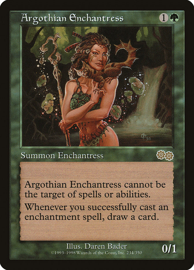 Argothian Enchantress [Urza's Saga] | Dragon's Lair Comics and Fantasy Houston TX