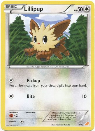 Lillipup (1/30) [Black & White: Trainer Kit - Excadrill] | Dragon's Lair Comics and Fantasy Houston TX