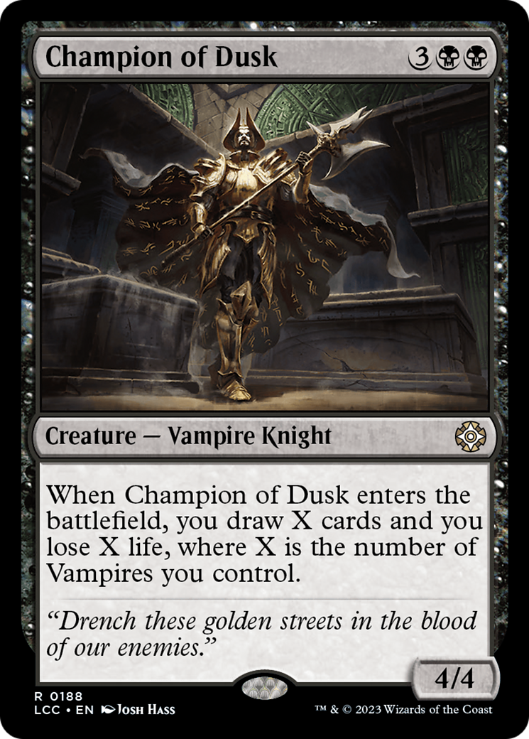 Champion of Dusk [The Lost Caverns of Ixalan Commander] | Dragon's Lair Comics and Fantasy Houston TX