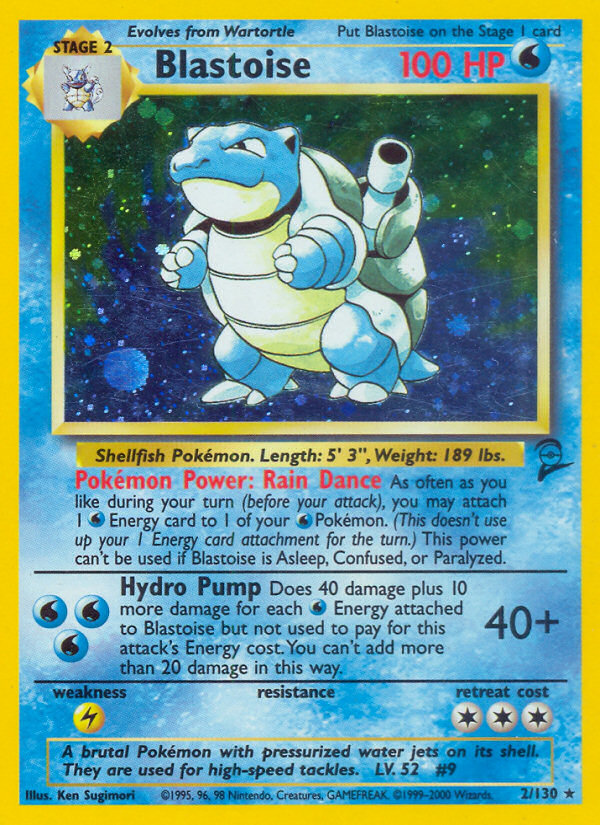 Blastoise (2/130) [Base Set 2] | Dragon's Lair Comics and Fantasy Houston TX